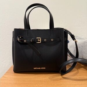 Michael Kors Black Leather ”The Emilia” Satchel
